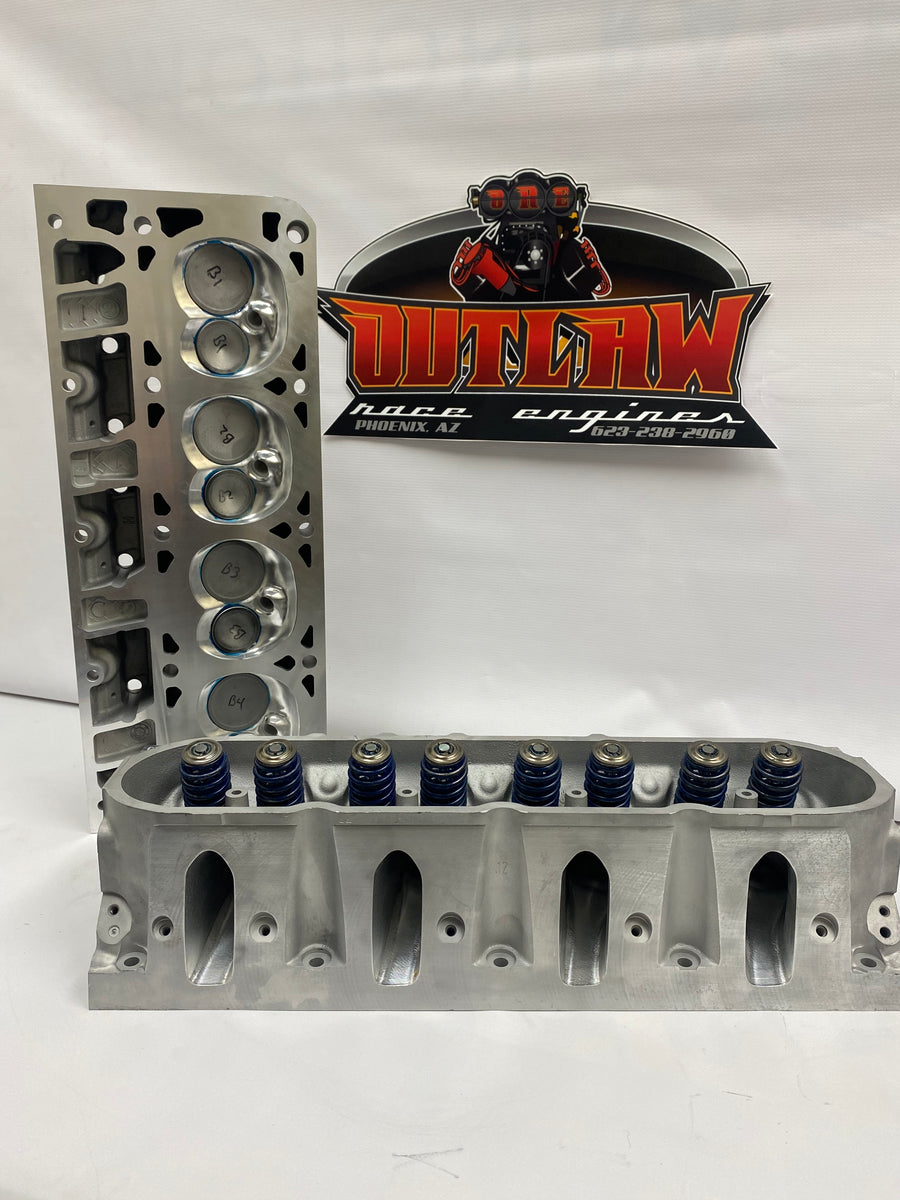 Outlaw Race Engines CNC Ported LS 243 Cathedral Port Cylinder Heads