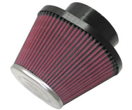K&N Universal Chrome Filter-Oval Tapered 3.938in Flg ID x 5.25in Base O/S W x 3.25in Top O/S W
