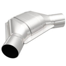 Load image into Gallery viewer, MagnaFlow Universal Catalytic Converter 2 inch Angled O/O PC2 Front