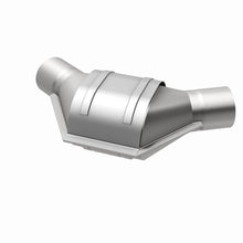Load image into Gallery viewer, MagnaFlow Universal Catalytic Converter 2.50inch Angled Inlet/Outlet