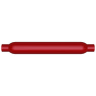 MagnaFlow Muffler Red Pack Series Glasspack 3.5in Rd 26in Body Length 2.25in/2.25in Inlet/Outlet