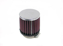 Load image into Gallery viewer, K&amp;N Universal Chrome Filter-Round Straight 1 11/16in Flg ID x 3in OD x 3in H