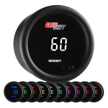 Load image into Gallery viewer, 10 Color Digital 60 PSI Boost Gauge