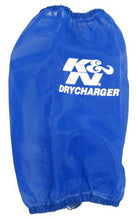 Load image into Gallery viewer, K&amp;N Blue Drycharger Round Tapered Air Filter Wrap 5in Base 4in x Top  x 7.875in Height