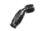 -10 AN 45 Degree PTFE reusable Hose End - Black
