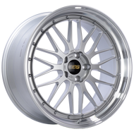 BBS LM 21x10 5x120 ET38 Diamond Silver Center Diamond Cut Lip Wheel -82mm PFS/Clip Required