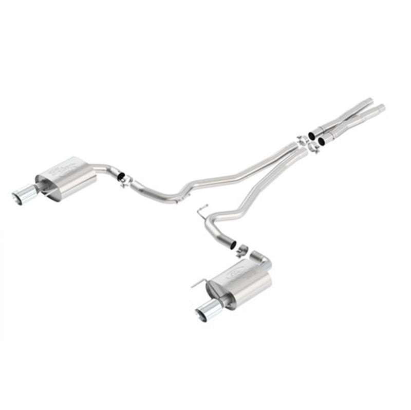 Ford Racing 2015 Mustang 5.0L Touring Cat-Back Exhaust System Chrome (No Drop Ship)