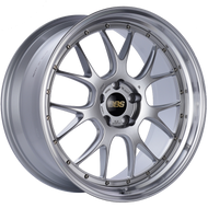 BBS LM-R 21x10 5x120 ET35 Diamond Silver Center Diamond Cut Lip Wheel -82mm PFS/Clip Required
