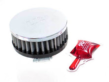 Load image into Gallery viewer, K&amp;N Universal Chrome Round Straight Air Filter - Centered 1.75in Flange ID x 3.5in OD x 1.5in Height