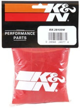 Load image into Gallery viewer, K&amp;N Red Drycharger Round Tapered Air Filter Wrap (use with knRX-3810-1)