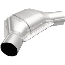 Load image into Gallery viewer, MagnaFlow Universal Catalytic Converter 2.25 Angled In/Out Front CA