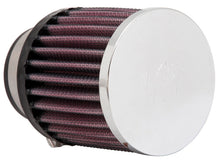 Load image into Gallery viewer, K&amp;N Universal Chrome Filter 1 13/16in FLG x 3in OD x 3in H