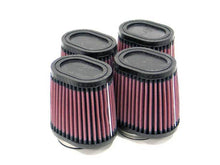Load image into Gallery viewer, K&amp;N Universal Clamp On Air Filter - Oval Tapered 2.125in O/S - 4in x 3in B/3in x 2in T/4in H (4/Box)