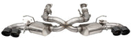 Corsa 2020-25 Corvette C8 3in Valved Cat-Back 4.5in Blk Quad Tips - Fits Factory Perf Exhaust w/ AFM