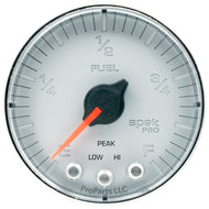 Autometer Spek-Pro Gauge Fuel Level 2 1/16in 0-270 Programmable Slvr/Chrm