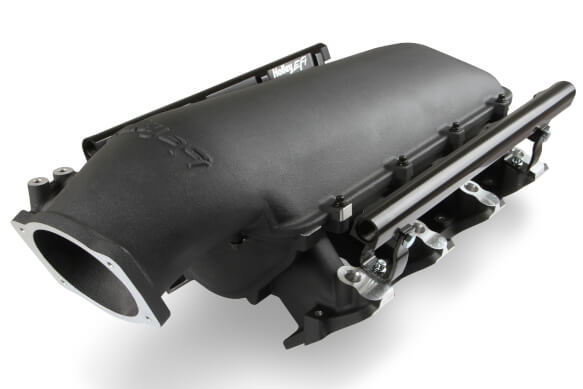 HOLLEY MODULAR LO-RAM EFI MANIFOLD LS1/2/6 Lo-Ram Manifold Kit - LS1/2/6 Top-feed-Black Finish