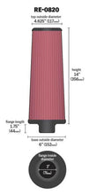Load image into Gallery viewer, K&amp;N Universal Air Filter (3in. Flange / 6in. Base OD / 4-5/8in. Top OD / 14in. Height)