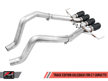 Load image into Gallery viewer, AWE Tuning 14-19 Chevy Corvette C7 Z06/ZR1 (w/o AFM) Track Edition Axle-Back Exhaust w/Black Tips