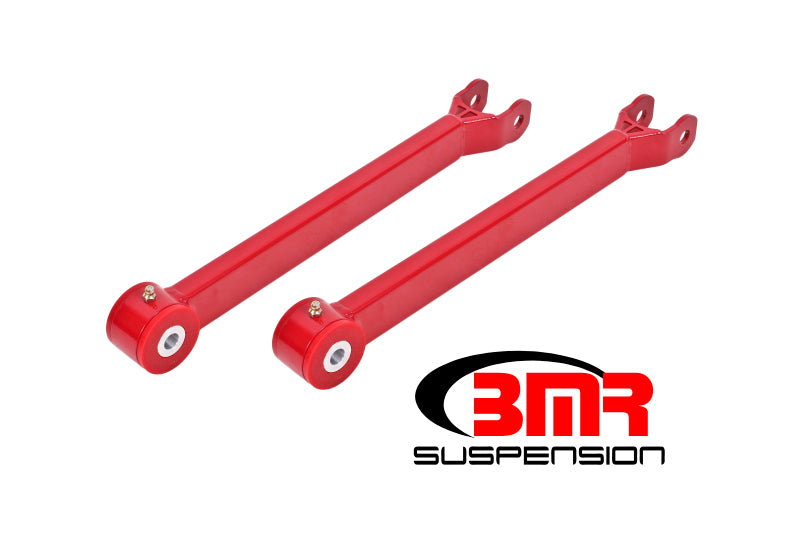 BMR 08-17 Challenger Non-Adj. Lower Trailing Arms (Polyurethane) - Red