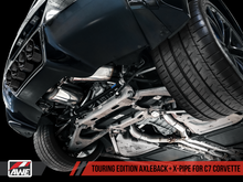Load image into Gallery viewer, AWE Tuning 14-19 Chevy Corvette C7 Z06/ZR1 (w/o AFM) Track Edition Axle-Back Exhaust w/Black Tips