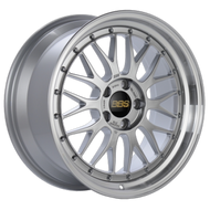 BBS LM 18x9 5x114.3 ET42 Diamond Silver Center Diamond Cut Lip Wheel - 82mm PFS/Clip Required