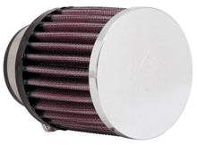 Load image into Gallery viewer, K&amp;N Universal Chrome Filter 1 13/16in FLG x 3in OD x 3in H