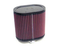 Load image into Gallery viewer, K&amp;N Universal Rubber Oval Straight Air Filter 3.5in Flange ID x 7in OL x 4.5in OW x 7in H