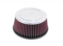 Load image into Gallery viewer, K&amp;N Universal Chrome Filter 2 5/16 inch FLG / 6 3/4 inch Bottom / 5 7/8 inch Top / 3 1/8 inch Height