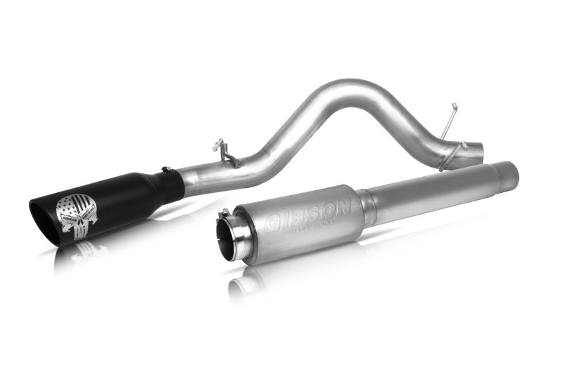 Gibson 17-20 Ford F-150 SVT Raptor 3.5L 4in Patriot Skull Series Cat-Back Single Exhaust - Stainless