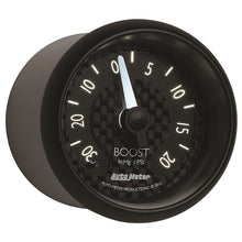 Load image into Gallery viewer, Autometer GT Series 52mm Mechanical 30 In Hg/20 psi Vacuum/Boost Gauge