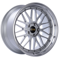 BBS LM 20x10 5x120 ET20 Diamond Silver Center Diamond Cut Lip Wheel -82mm PFS/Clip Required