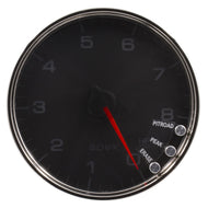 Autometer Spek-Pro Gauge Tachometer 5in 8K Rpm W/Shift Light & Peak Mem Black/Chrome