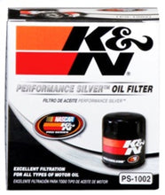 Load image into Gallery viewer, K&amp;N Oil Filter for Saab / Plymouth / Dodge / Suzuki / Chrysler / Toyota / Lexus 3in OD x 3.75in H
