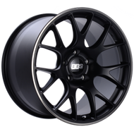 BBS CH-R 20x10 5x112 ET18 CB66.5 Satin Black Polished Rim Protector Wheel