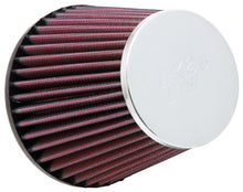 Load image into Gallery viewer, K&amp;N Universal Chrome Filter - Round Tapered 3in Flange ID / 5in Base OD / 3.5in Top OD / 4.625in H