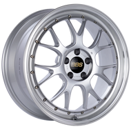 BBS LM-R 19x8.5 5x112 ET38 Diamond Silver Center Diamond Cut Lip Wheel -82mm PFS/Clip Required