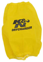 Load image into Gallery viewer, K&amp;N Round Tapered Drycharger Air Filter Wrap - Yellow 5in Top ID x 6in Base ID x 7in H