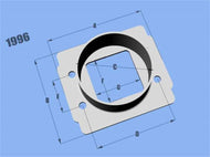 Vibrant MAF Sensor Adapter Plate Toyota w/ Bosch MAF Sensor w/ 3in ID filter only