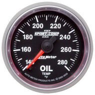 Autometer Sport-Comp II 52mm Full Sweep Electronic 140-280 Deg. F Oil Temperature Gauge
