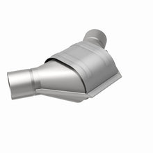 Load image into Gallery viewer, MagnaFlow Universal Catalytic Converter 2.50inch Angled Inlet/Outlet