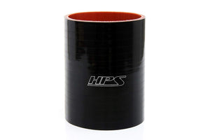 4" BLK Silicone High Temperature 4-ply Reinforced Straight Coupler Hose