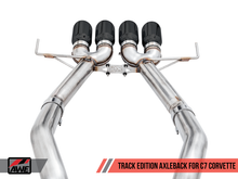 Load image into Gallery viewer, AWE Tuning 14-19 Chevy Corvette C7 Z06/ZR1 (w/o AFM) Track Edition Axle-Back Exhaust w/Black Tips