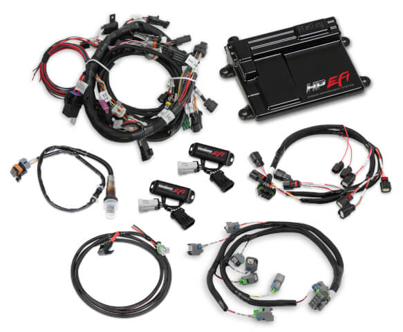 FORD COYOTE TI-VCT CAPABLE HP EFI KIT, BOSCH O2 HP EFI ECU with Power Harness, Main Harness, Coil Harness, Injector Harness and Sensors includes Bosch Oxygen Sensor (Does not include Ti-VCT Controller or Harnesses)