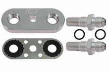 Load image into Gallery viewer, ICT Billet 6L80E 6L90E 8L90E Transmission Cooler Line Adapter Plate with 6AN Fittings Seal