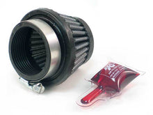 Load image into Gallery viewer, K&amp;N Universal Round Clamp-On Air Filter 1-7/8in Flange 2in T 3in B 2in H