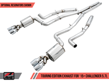 Load image into Gallery viewer, AWE Tuning 2015+ Dodge Challenger 5.7L Touring Edition Exhaust - Resonated - Chrome Silver Quad Tips