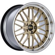 BBS LM 20x10.5 5x114.3 ET20 CB66 Gold Center Diamond Cut Lip Wheel