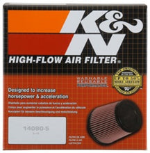 Load image into Gallery viewer, K&amp;N Universal Clamp On Air Filter - Oval Tapered 2.125in O/S - 4in x 3in B/3in x 2in T/4in H (4/Box)