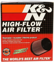 Load image into Gallery viewer, K&amp;N Rubber Round Tapered Angled Air Filter 2.5in Flng ID 5.25in Bs OD 2.5in Tp OD 5.75in H