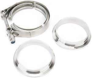 3.5" Inch V Band Clamp with Stainless Steel Flanges for Turbo,
